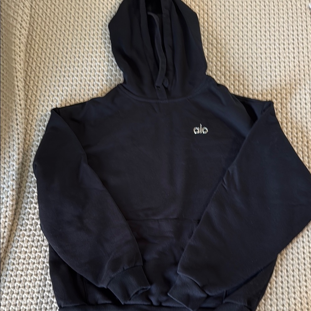 ALO Yoga Black Sweatshirt Hoodie size small